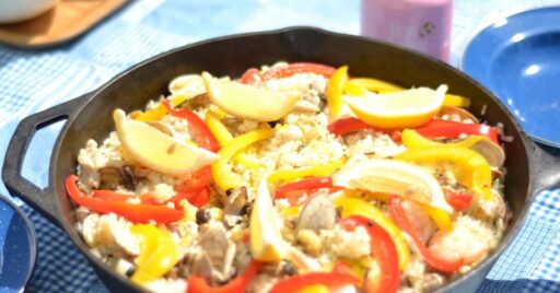 簡単!鉄鍋パエリア-そとごはん-