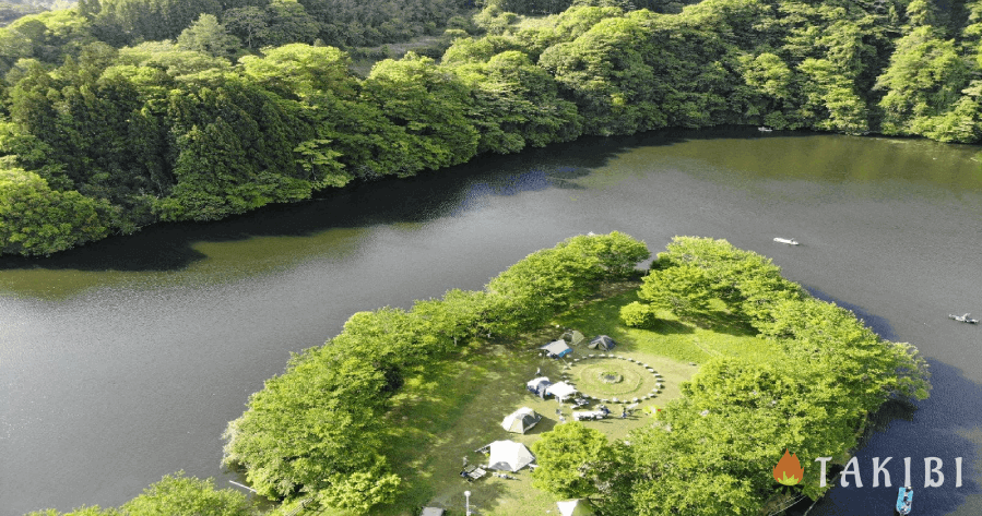 千葉県 自然に囲まれた湖畔にある稲ヶ崎オートキャンプ場 Takibi タキビ キャンプ グランピングなどアウトドアの総合情報サイト