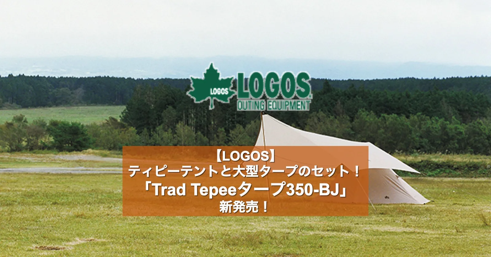 LOGOS】ティピーテントと大型タープのセット！ 「Trad Tepeeタープ350 ...