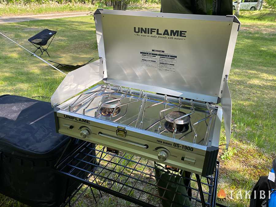 UNIFLAME ユニフレーム ツーバーナー US-1900アウトドア・釣り・旅行用品