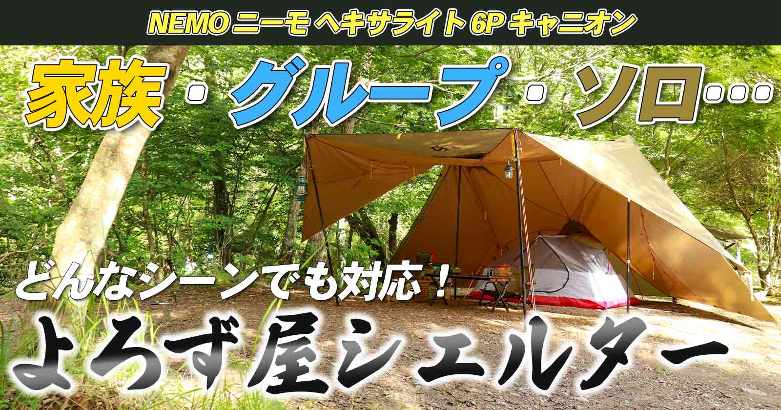 NEMO ニーモ ヘキサライト6P キャニオン ポールセット - テント/タープ